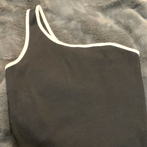 Forever 21 Bodysuit 1 Shoulder Size 0X - Picture 2 of 3